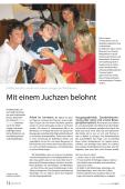 Mit einem Juchzen belohnt