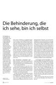 Die Behinderung, die ich sehe, bin ich selbst