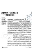 Ich bin Fachmann für Illusionen