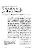 Kinaesthetics ist evidence based