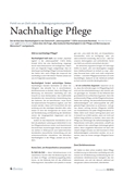 Nachhaltige Pflege