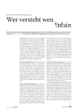 Wer versteht wen nicht?