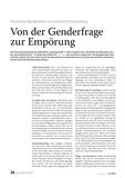 Von der Genderfrage zur Empörung