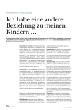 Ich habe eine andere Beziehung zu meinen Kindern …