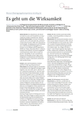 Es geht um die Wirksamkeit