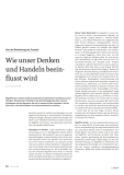 Wie unser Denken und Handeln beeinflusst wird