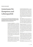 Gemeinsam für Kompetenz und Lebensqualität