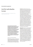 Zeit für individuelles Lernen