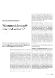 Warum sich empören und wehren?