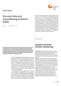 PDF - Das erste Heim mit Auszeichnung im Kanton Wallis