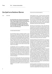 Das Spiel verschiedener Ebenen