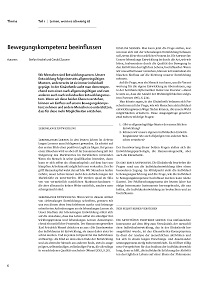 Bewegungskompetenz beeinflussen