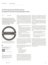 Fortbewegung braucht Bewegungskompetenz braucht Fortbewegung braucht...