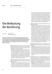 Die Bedeutung der Berührung