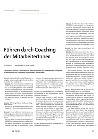 Führen durch Coaching der MitarbeiterInnen
