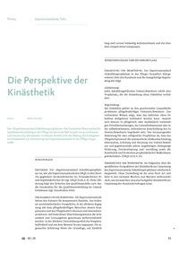 Die Perspektive der Kinästhetik