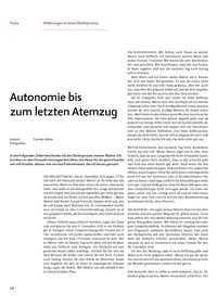 Autonomie bis zum letzten Atemzug