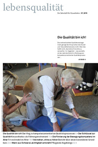Zeitschrift Lebensqualität 2016 Nummer 1 Titelseite