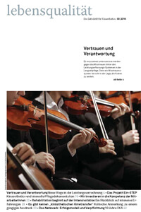 Zeitschrift Lebensqualität 2016 Nummer 3 Titelseite